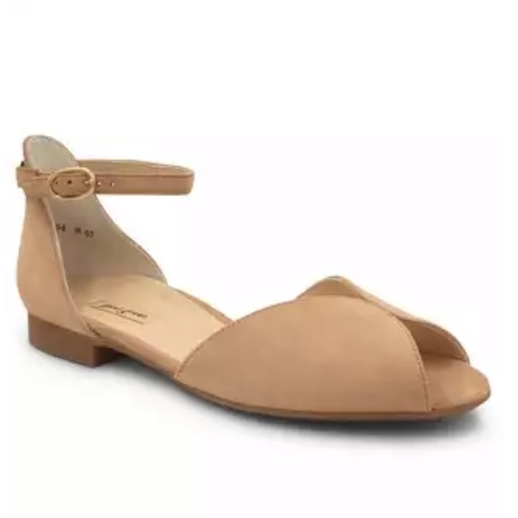 PAUL GREEN🍂🍂Kary Nude suede leather flats Size 9 - Picture 2 of 13